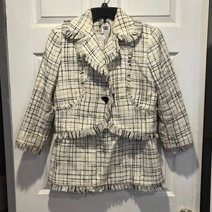 Size 6 Worth Wool Jacket and Skirt Set